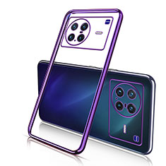 Coque Ultra Fine TPU Souple Housse Etui Transparente H02 pour Vivo X Note Violet