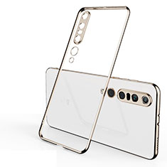 Coque Ultra Fine TPU Souple Housse Etui Transparente H02 pour Xiaomi Mi 10 Pro Or