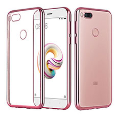 Coque Ultra Fine TPU Souple Housse Etui Transparente H02 pour Xiaomi Mi A1 Or Rose