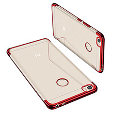 Coque Ultra Fine TPU Souple Housse Etui Transparente H02 pour Xiaomi Mi Max Rouge