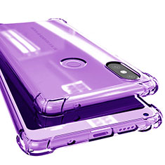 Coque Ultra Fine TPU Souple Housse Etui Transparente H02 pour Xiaomi Mi Mix 2S Violet