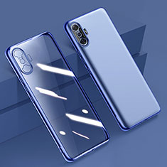 Coque Ultra Fine TPU Souple Housse Etui Transparente H02 pour Xiaomi Redmi K40 Gaming 5G Bleu