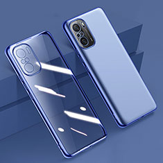 Coque Ultra Fine TPU Souple Housse Etui Transparente H02 pour Xiaomi Redmi K40 Pro+ Plus 5G Bleu