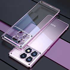 Coque Ultra Fine TPU Souple Housse Etui Transparente H02 pour Xiaomi Redmi K70E 5G Violet