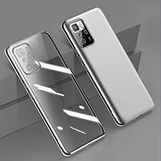 Coque Ultra Fine TPU Souple Housse Etui Transparente H02 pour Xiaomi Redmi Note 10 Pro 5G Argent
