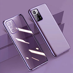 Coque Ultra Fine TPU Souple Housse Etui Transparente H02 pour Xiaomi Redmi Note 10 Pro 5G Violet