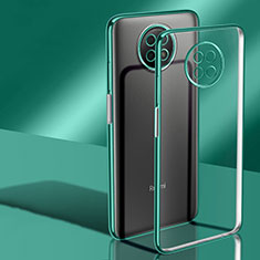 Coque Ultra Fine TPU Souple Housse Etui Transparente H02 pour Xiaomi Redmi Note 9T 5G Vert