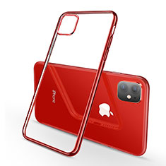 Coque Ultra Fine TPU Souple Housse Etui Transparente H03 pour Apple iPhone 11 Rouge