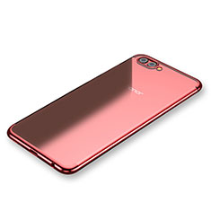 Coque Ultra Fine TPU Souple Housse Etui Transparente H03 pour Huawei Honor V10 Rouge