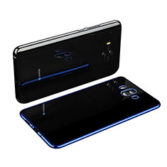 Coque Ultra Fine TPU Souple Housse Etui Transparente H03 pour Huawei Mate 10 Bleu