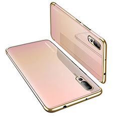 Coque Ultra Fine TPU Souple Housse Etui Transparente H03 pour Huawei P20 Pro Or