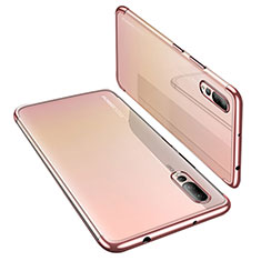 Coque Ultra Fine TPU Souple Housse Etui Transparente H03 pour Huawei P20 Pro Or Rose