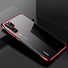 Coque Ultra Fine TPU Souple Housse Etui Transparente H03 pour Huawei P30 Pro New Edition Rouge