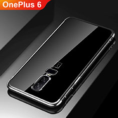 Coque Ultra Fine TPU Souple Housse Etui Transparente H03 pour OnePlus 6 Noir
