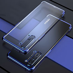 Coque Ultra Fine TPU Souple Housse Etui Transparente H03 pour Oppo F15 Bleu