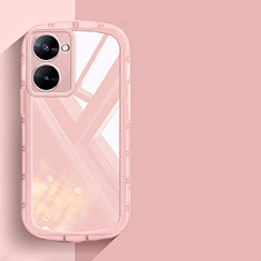 Coque Ultra Fine TPU Souple Housse Etui Transparente H03 pour Realme 10S 5G Rose