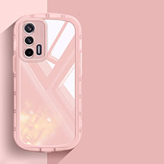 Coque Ultra Fine TPU Souple Housse Etui Transparente H03 pour Realme GT 5G Rose