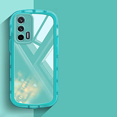 Coque Ultra Fine TPU Souple Housse Etui Transparente H03 pour Realme GT Neo 5G Cyan