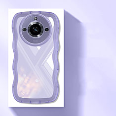 Coque Ultra Fine TPU Souple Housse Etui Transparente H03 pour Realme Narzo 60 5G Violet