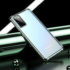 Coque Ultra Fine TPU Souple Housse Etui Transparente H03 pour Samsung Galaxy S20 Plus 5G Vert