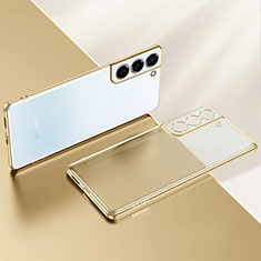 Coque Ultra Fine TPU Souple Housse Etui Transparente H03 pour Samsung Galaxy S25 Plus 5G Or