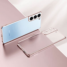 Coque Ultra Fine TPU Souple Housse Etui Transparente H03 pour Samsung Galaxy S25 Plus 5G Or Rose