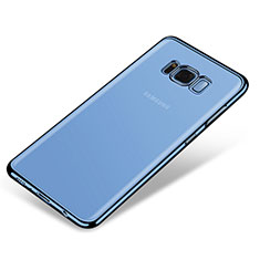 Coque Ultra Fine TPU Souple Housse Etui Transparente H03 pour Samsung Galaxy S8 Bleu