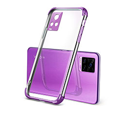 Coque Ultra Fine TPU Souple Housse Etui Transparente H03 pour Vivo V20 Pro 5G Violet