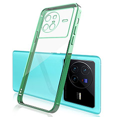 Coque Ultra Fine TPU Souple Housse Etui Transparente H03 pour Vivo X80 5G Vert