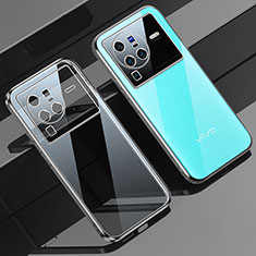 Coque Ultra Fine TPU Souple Housse Etui Transparente H03 pour Vivo X80 Pro 5G Argent