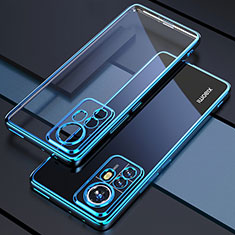 Coque Ultra Fine TPU Souple Housse Etui Transparente H03 pour Xiaomi Mi 12 Pro 5G Bleu