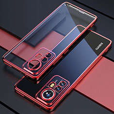 Coque Ultra Fine TPU Souple Housse Etui Transparente H03 pour Xiaomi Mi 12 Pro 5G Rouge