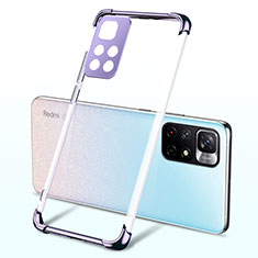 Coque Ultra Fine TPU Souple Housse Etui Transparente H03 pour Xiaomi Redmi Note 11T 5G Violet