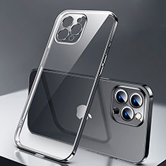 Coque Ultra Fine TPU Souple Housse Etui Transparente H04 pour Apple iPhone 13 Pro Noir