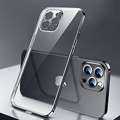 Coque Ultra Fine TPU Souple Housse Etui Transparente H04 pour Apple iPhone 16 Pro Noir