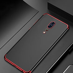 Coque Ultra Fine TPU Souple Housse Etui Transparente H04 pour Oppo Reno Z Rouge