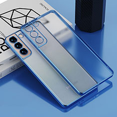 Coque Ultra Fine TPU Souple Housse Etui Transparente H04 pour Samsung Galaxy S24 5G Bleu