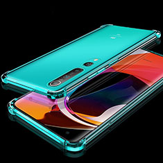 Coque Ultra Fine TPU Souple Housse Etui Transparente H04 pour Xiaomi Mi 10 Vert