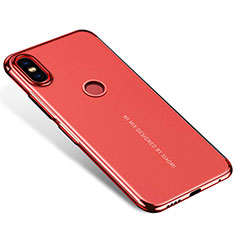 Coque Ultra Fine TPU Souple Housse Etui Transparente H04 pour Xiaomi Mi Mix 2S Rouge