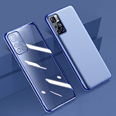 Coque Ultra Fine TPU Souple Housse Etui Transparente H04 pour Xiaomi Poco M4 Pro 5G Bleu