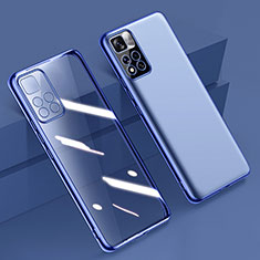 Coque Ultra Fine TPU Souple Housse Etui Transparente H04 pour Xiaomi Redmi Note 11 Pro+ Plus 5G Bleu