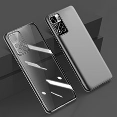 Coque Ultra Fine TPU Souple Housse Etui Transparente H04 pour Xiaomi Redmi Note 11 Pro+ Plus 5G Noir