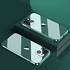 Coque Ultra Fine TPU Souple Housse Etui Transparente H05 pour Apple iPhone 13 Mini Vert