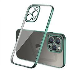 Coque Ultra Fine TPU Souple Housse Etui Transparente H05 pour Apple iPhone 16 Pro Max Vert