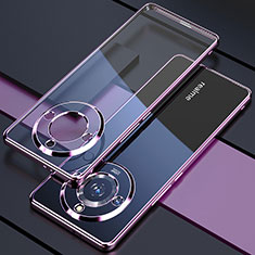 Coque Ultra Fine TPU Souple Housse Etui Transparente H05 pour Realme 11 Pro 5G Violet