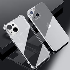 Coque Ultra Fine TPU Souple Housse Etui Transparente H06 pour Apple iPhone 13 Argent