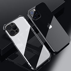 Coque Ultra Fine TPU Souple Housse Etui Transparente H06 pour Apple iPhone 13 Pro Max Noir