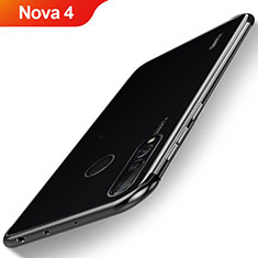 Coque Ultra Fine TPU Souple Housse Etui Transparente H06 pour Huawei Nova 4 Noir