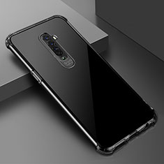 Coque Ultra Fine TPU Souple Housse Etui Transparente H06 pour Oppo Reno2 Noir