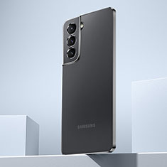 Coque Ultra Fine TPU Souple Housse Etui Transparente H07 pour Samsung Galaxy S22 5G Noir